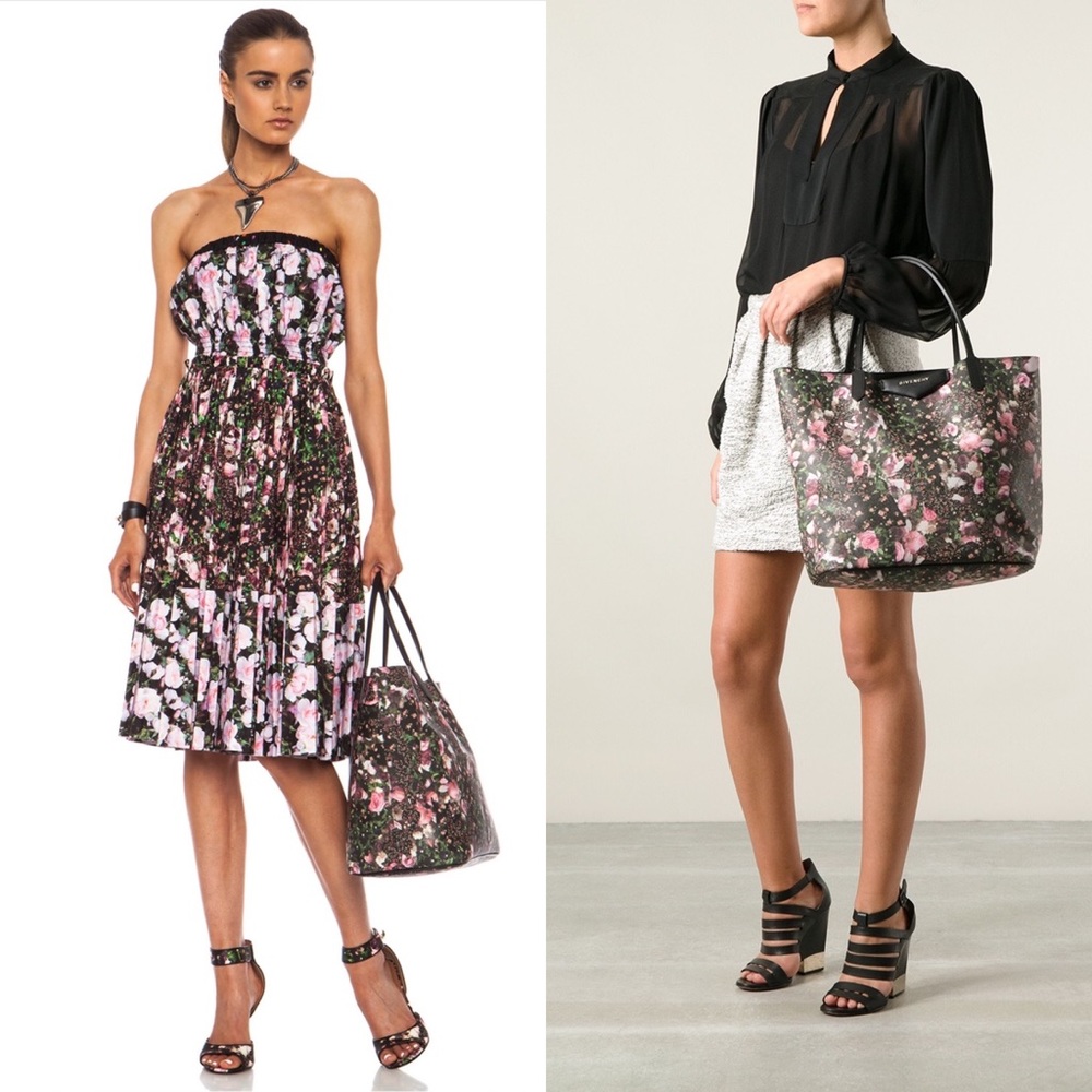Givenchy Floral Printed Canvas Antigona Tote Bag